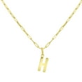 thumbnail image 1 of Initial Paperclip Chain Pendant Necklace in 14K Gold, 1 of 5