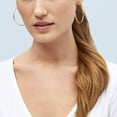 thumbnail image 5 of High Polish Round Tube Hoop Earrings in 14K Gold, 5 of 5