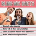 thumbnail image 5 of Singing Machine Bling Duets Wireless Walkie-Talkie Microphone, 2 pk., 5 of 9