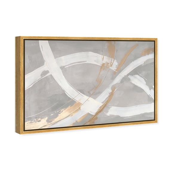Spirals in Silver Minimal Canvas Print by Oliver Gal Prints
