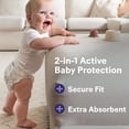 thumbnail image 7 of Huggies Little Movers Plus Baby Diapers, Size 3-7, 7 of 11