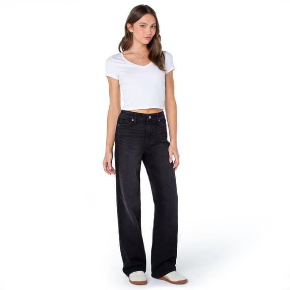 BCBG Generation Women's Baggy Wide Leg Jean
