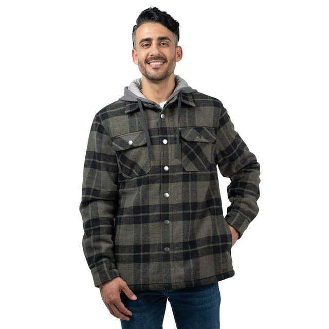 JACHS NY Men's Hooded Shacket