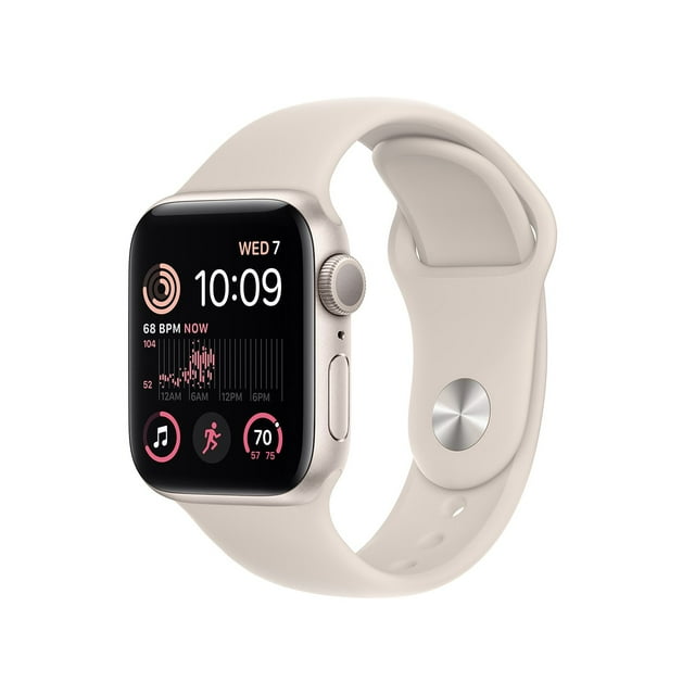 Apple Watch SE, 2nd Generation GPS 40mm Aluminum Case with Sport Band and Band Size