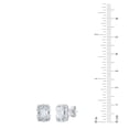 thumbnail image 4 of 2.46 CT.T.W. Emerald, Round, and Marquise Lab Created Diamond Earrings in 14K Gold, 4 of 8