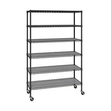 Member's Mark 6-Tier NSF Heavy Duty Wire Shelving, 47.75" W x 18" D x 75.5" H