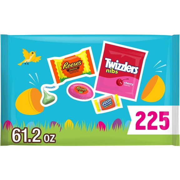 HERSHEY'S Easter Egg Hunt Candy, Variety Pack, 225 pcs.