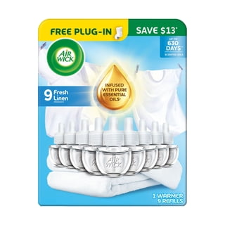 Air Wick Plug In Scented Oil Air Freshener, Fresh Linen, Choose Pack