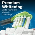 thumbnail image 3 of Philips Sonicare Premium Whitening Replacement Brush Heads, Black, 8 ct., 3 of 10