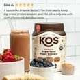 thumbnail image 4 of KOS 20g Organic Superfood Plant Protein Powder, Chocolate, 2.4 lbs., 4 of 9