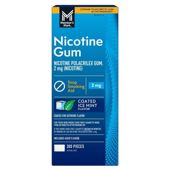 Member's Mark Nicotine Coated Gum, Choose your flavor, 300 ct.