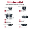 thumbnail image 2 of KitchenAid 11- Piece Hard Anodized Induction Nonstick Cookware Set, 2 of 10