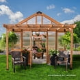 thumbnail image 3 of Backyard Discovery 13' x 11' Traditional Cedar Greenhouse - DIY, 3 of 16