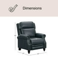 thumbnail image 3 of Pollenza Top-Grain Leather Recliner, 3 of 7