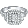 thumbnail image 4 of 1.00 CT. T.W. Diamond Double Halo Ring in 14K Gold, 4 of 7