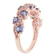 thumbnail image 3 of Round Cut Genuine Gemstone and Diamond Accent Band in 14K Gold, 3 of 5
