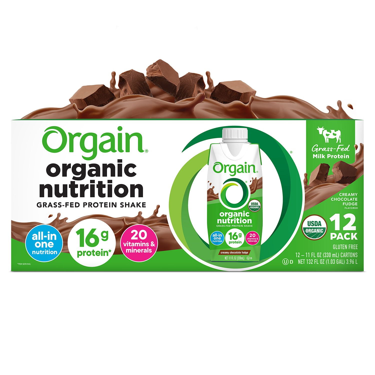 Orgain Organic Nutrition Vegan All-in-One Protein Plant Based RTD