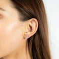 thumbnail image 4 of S Collection 3/4 CT. T.W. Graduated Curved Climber Diamond Earrings in 14K White Gold, 4 of 7