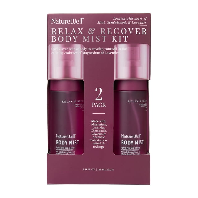 NatureWell Relax & Recover Body Mist, 2 pk.