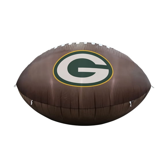Logo Brands Green Bay Packers Pre-Lit 10'x6' Inflatable Football