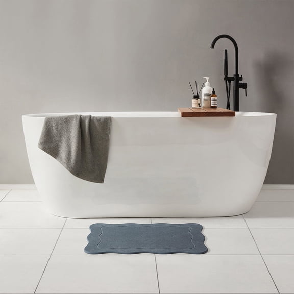 VCNY Home Diatomite Stone Bath Mat, 16" x 24"