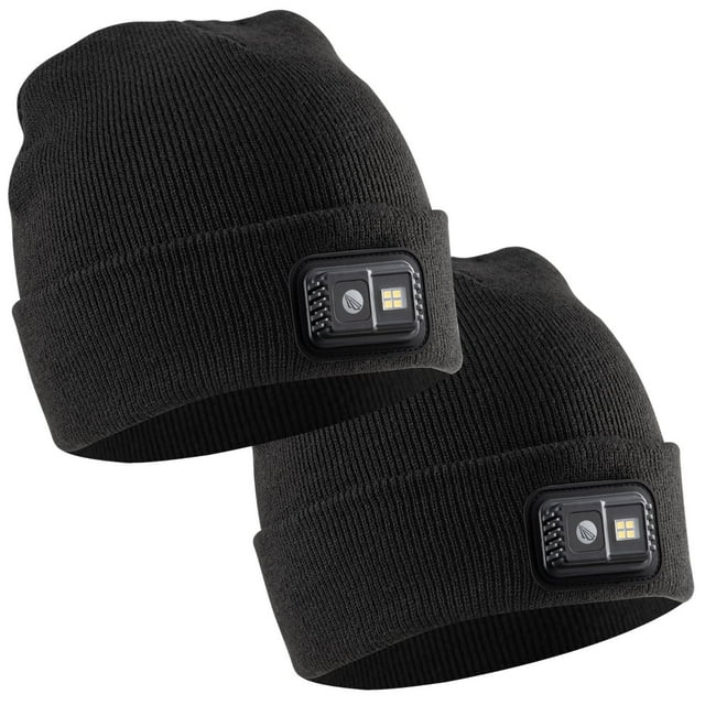 CAPLight Rechargeable 4.0 2 Knit Black/Fleece RT APX Beanies