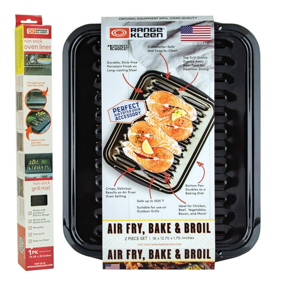 Range Kleen 3-Piece Effortless Oven Bundle, Broiler Pan and Oven Liner