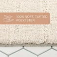 thumbnail image 4 of Town & Country Everyday Ultra Plush Solid Tufted Windowpane Bath Mat 20"x32", 4 of 10