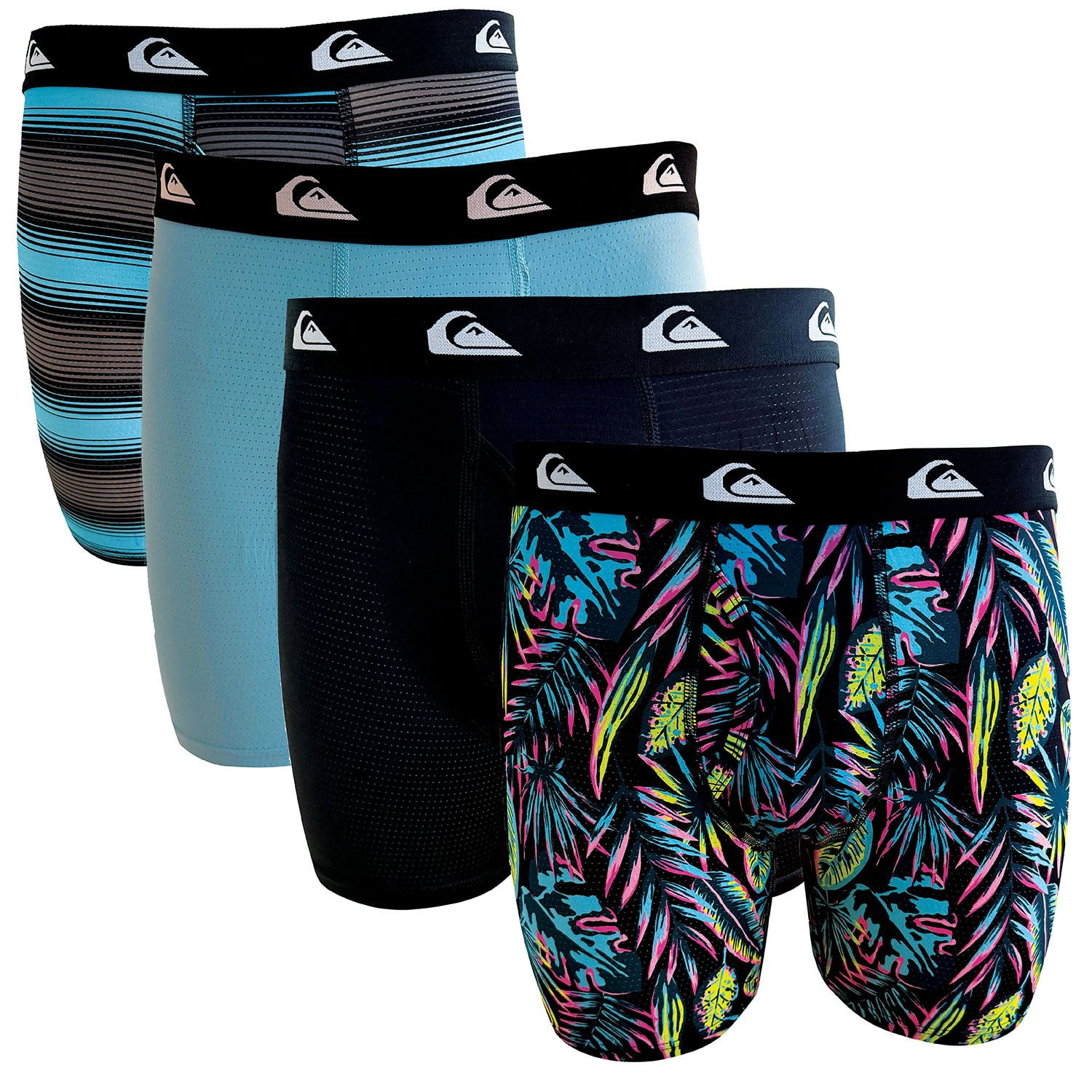 4-Pack Quiksilver Men's Performance Mesh Boxer Brief