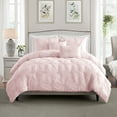 thumbnail image 1 of Ultra Plush Floral Pintuck Comforter Set, Assorted Sizes, 1 of 7