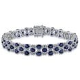 thumbnail image 1 of Multi Gemstone Link Bracelet in 14k Gold, 1 of 6