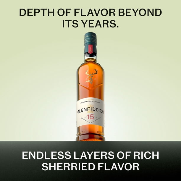 Glenfiddich 15 Year Single Malt Scotch Whisky 750 ml - Samsclub.com