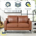 thumbnail image 2 of Serta Fleming Faux Leather Loveseat, 2 of 6