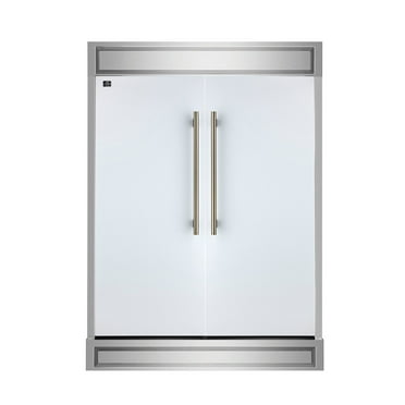FORNO Maderno 27.2 cu. ft. Convertible Refrigerator with Antique Brass Handles
