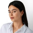 thumbnail image 3 of Domed Teardrop Stud Earrings in 14K Gold, 3 of 6