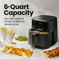 thumbnail image 3 of Chefman TurboFry Touch 6-Quart Air Fryer, Includes 4 Cooking Presets, 3 of 7