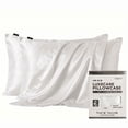 thumbnail image 1 of NIGHT Luxe Care 2-Pack 600 Thread Count 100% Silk Pillowcases, 1 of 9