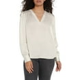 thumbnail image 1 of Express Women's Satin V-Neck Top, 1 of 7