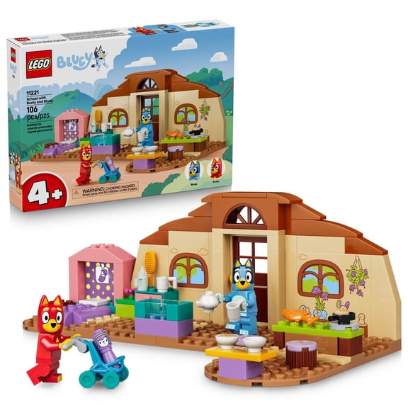 LEGO Bluey School with Rusty and Bluey Building Set, 106 pc.