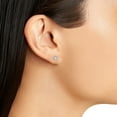 thumbnail image 4 of 0.23 CT. T.W. Princess Diamond Stud Earrings in 14K Gold (H-I, SI2), 4 of 4