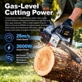 thumbnail image 2 of Mova 60V 18" OilPulseTM Brushless Chainsaw - Kit(1*5A Battery & 1*430W Charger Included), 2 of 7