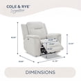 thumbnail image 2 of Cole & Rye Signature Fabric Dual Power Recliner, 2 of 10