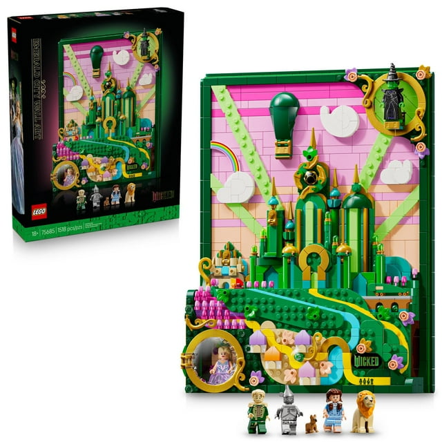 LEGO Wicked Emerald City Wall Art for Adults, 1518 pc.