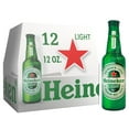 thumbnail image 1 of Heineken Light Lager Beer, 12 fl. oz. bottle, 12 pk., 1 of 6