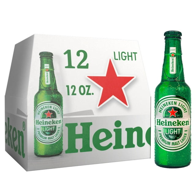 Heineken Light Lager Beer, 12 fl. oz. bottle, 12 pk.