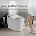 thumbnail image 9 of OVE Decors Ella White Tall Elongated Smart Toilet with Bidet Toilet Seat, 9 of 17