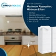 thumbnail image 5 of Hometex Microfiber Cleaning Cloths, 100 pack, 12" x 12", White, 5 of 8