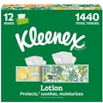 thumbnail image 1 of Kleenex Lotion Facial Tissues 12 boxes, 120 tissues/box, 1 of 13