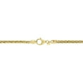thumbnail image 3 of Braided Wheat Chain Necklace in 14K Gold, 3 of 6