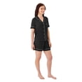 thumbnail image 2 of DreamMark Women's 2-Piece Short Sleeve and Short Notch Collar Pajama Set, 2 of 12